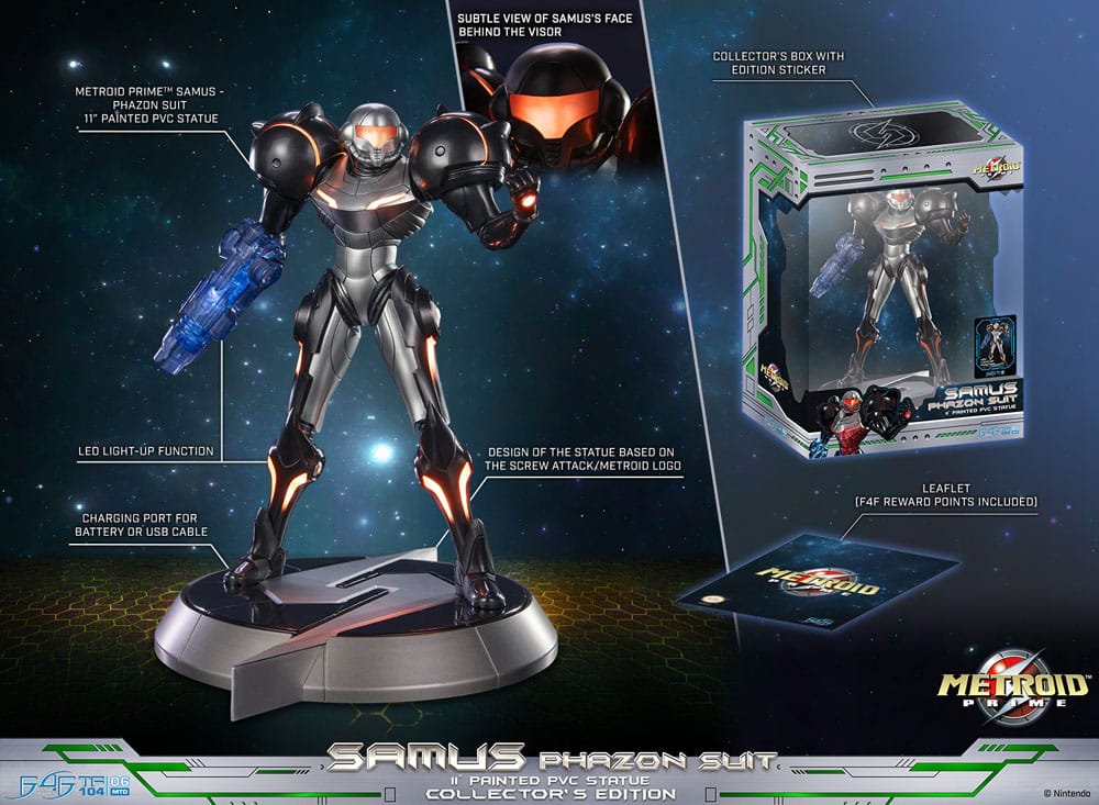 First 4 Figures Metroid Prime PVC Statue Samus Phazon Suit Collector´s Edition 28 cm | Makochan