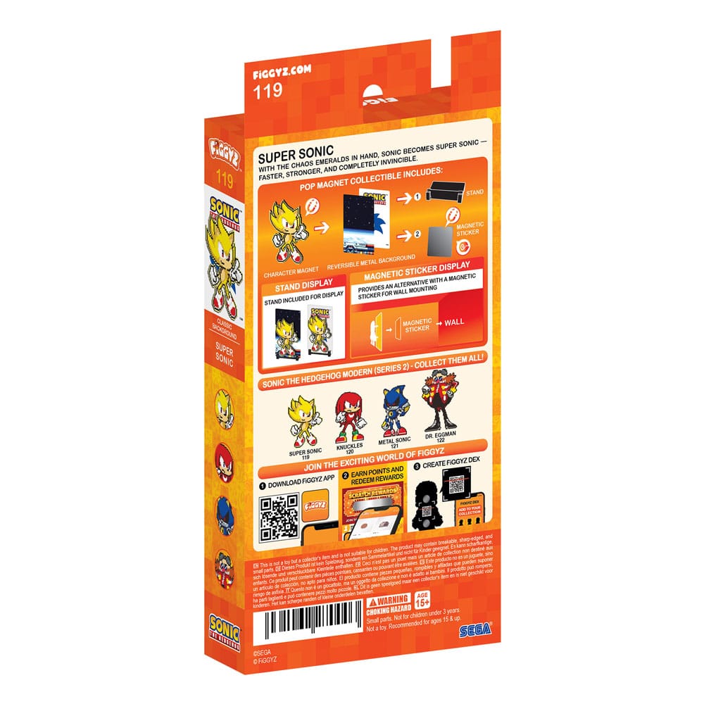 FiGGYZ Sonic the Hedgehog (Modern) FiGGYZ Magnet Collectible Super Sonic 11 cm | Makochan