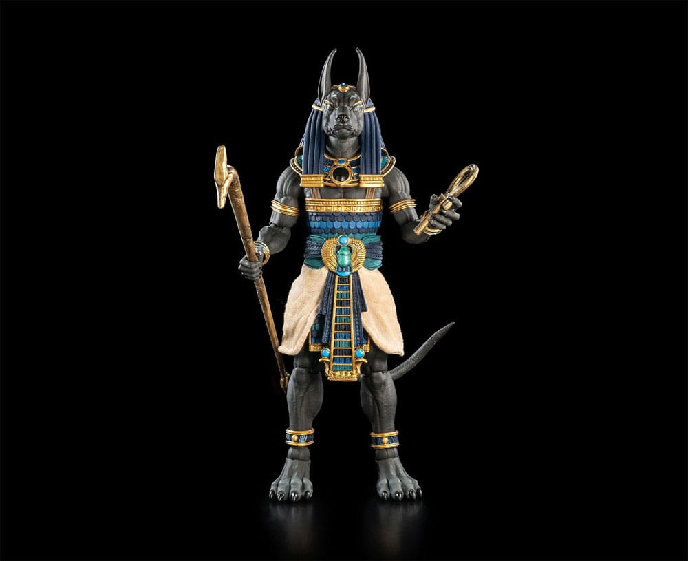 Four Horsemen Toy Design Figura Obscura Actionfigur Anubis Black & Blue | Makochan