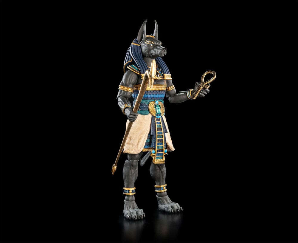 Four Horsemen Toy Design Figura Obscura Actionfigur Anubis Black & Blue | Makochan