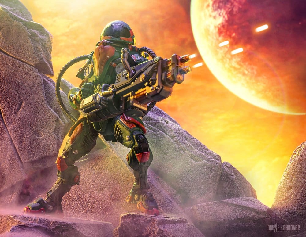 Four Horsemen Toy Design Cosmic Legions Actionfigur T.U.5.C.C. Heavy Gunner | Makochan