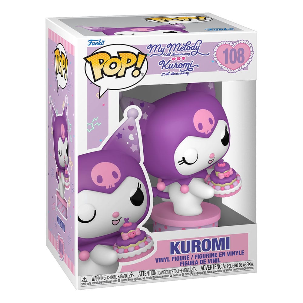 Funko Hello Kitty and Friends POP! Vinyl Figure Kuromi with Cake (20th Anniversary) 9 cm | Makochan