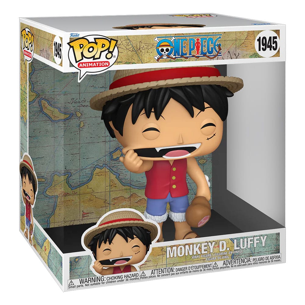 Funko One Piece Super Sized Jumbo POP! Vinyl Figure Monkey D. Luffy (Stretching) 25 cm | Makochan