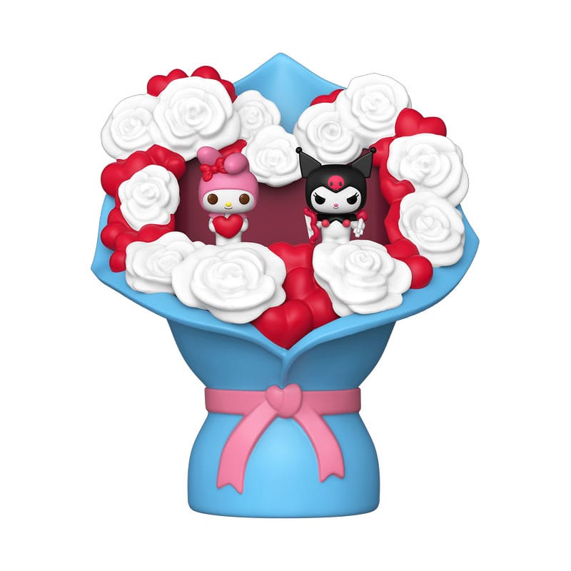 Funko Sanrio Bitty POP! Bouquet Vinyl Figure 2-Pack My Melody & Kuromi (Valentine) 4 cm | Makochan