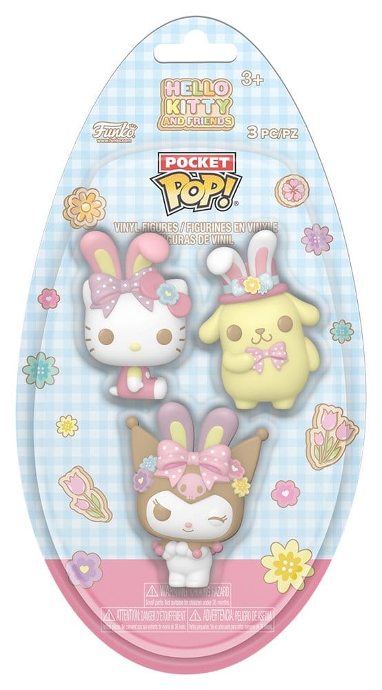 Funko Hello Kitty Pocket POP! Vinyl Figure Easter Egg 3-Pack HK 4 cm | Makochan