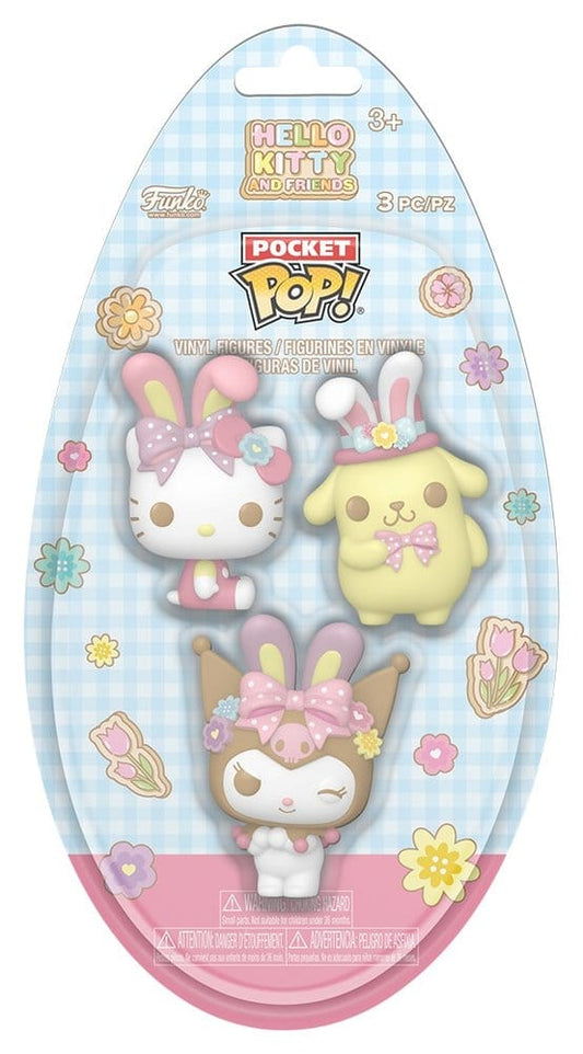 Funko Hello Kitty Pocket POP! Vinyl Figure Easter Egg 3-Pack HK 4 cm | Makochan