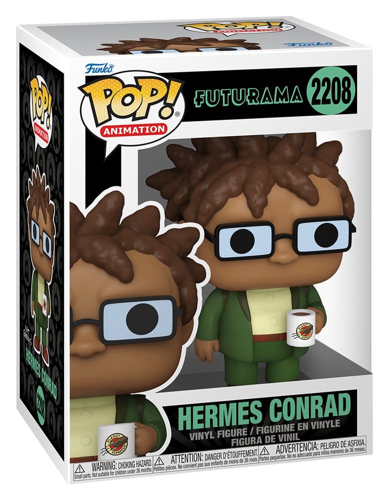 Funko Futurama Pop! Animation Vinyl Figure Hermes w/Mug 9 cm | Makochan