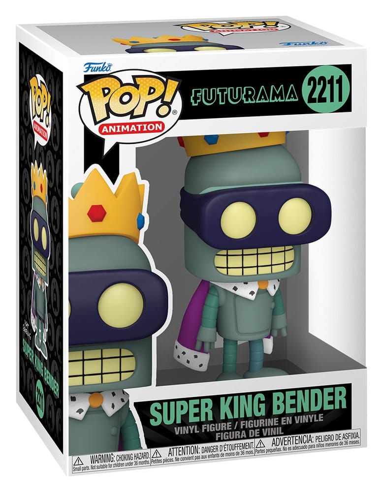 Funko Futurama Pop! Animation Vinyl Figure Super King Bender 9 cm | Makochan