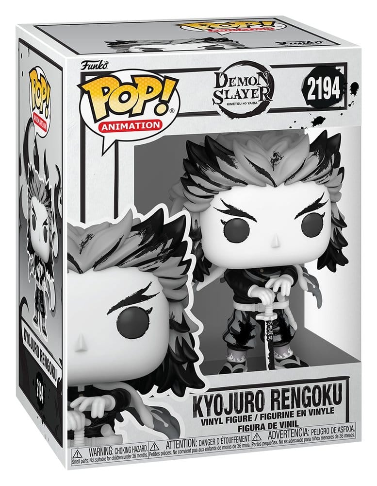 Funko Demon Slayer: Kimetsu no Yaiba POP! Animation Vinyl Figures Rengoku(Sumi-Ink) 9 cm | Makochan