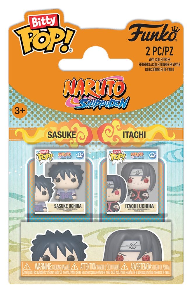 Funko Naruto Bitty POP! Vinyl Figures 2-Pack Sasuke & Itachi 2 cm | Makochan