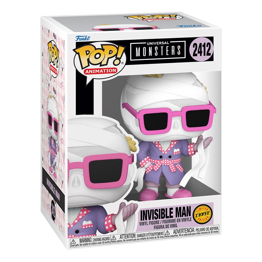 Funko Universal Monsters POP! Animation Vinyl Figures Invisible Man with Chase 9 cm Assortment (6) | Makochan