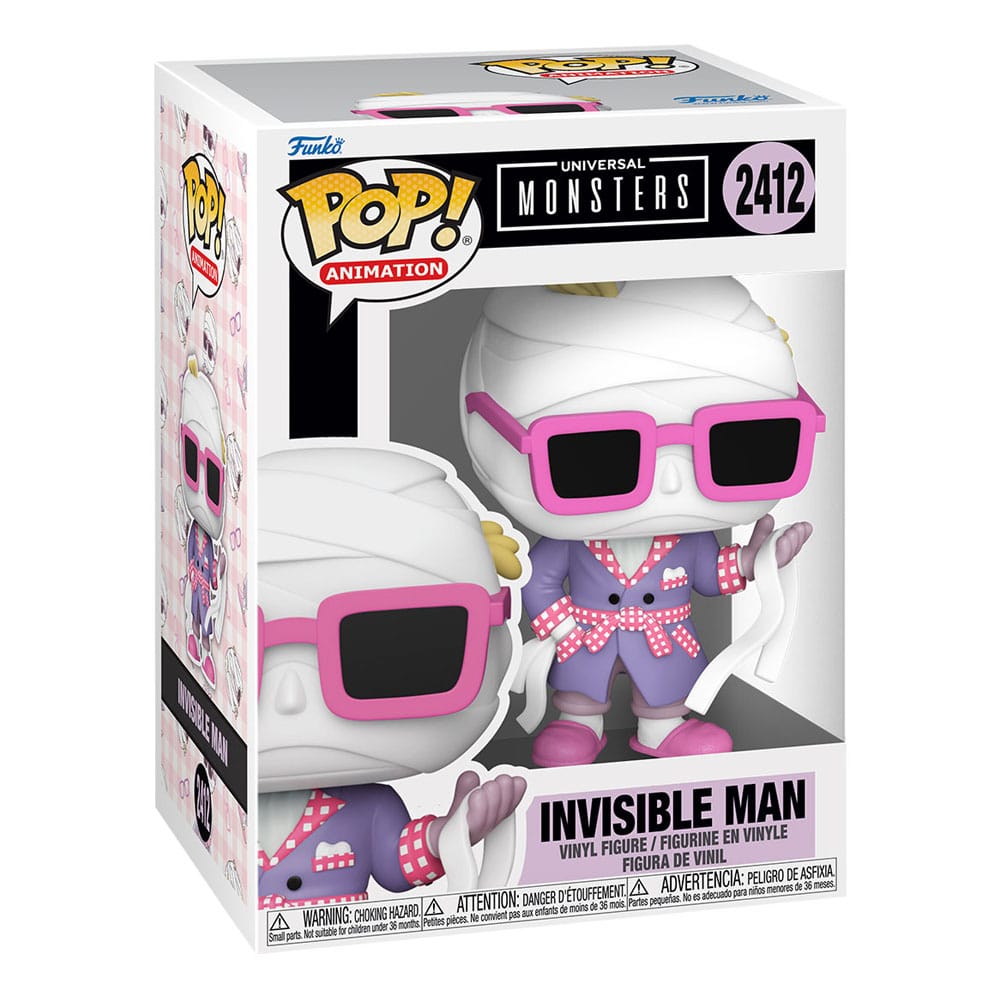 Funko Universal Monsters POP! Animation Vinyl Figures Invisible Man with Chase 9 cm Assortment (6) | Makochan