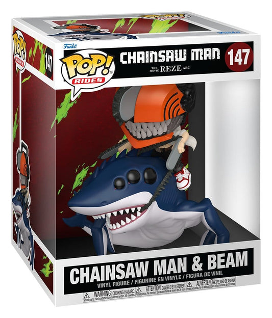 Funko Chainsaw Man POP! Rides Deluxe Vinyl Figure CSM & Beam 15 cm | Makochan