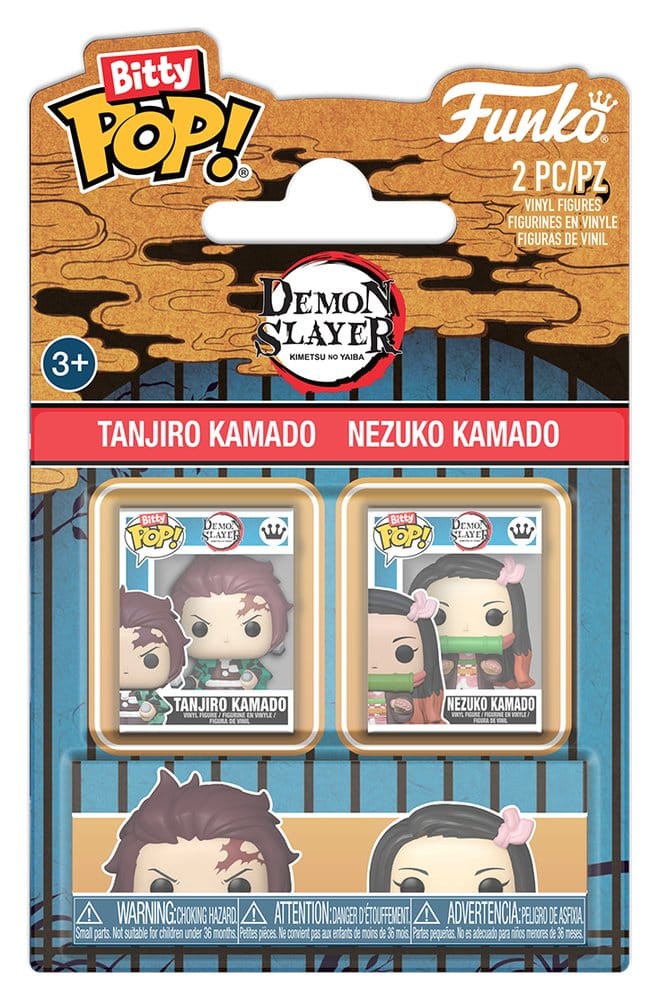 Funko Demon Slayer: Kimetsu no Yaiba Bitty POP! Vinyl Figures 2-Pack Tanjiro & Nezuko 2 cm | Makochan