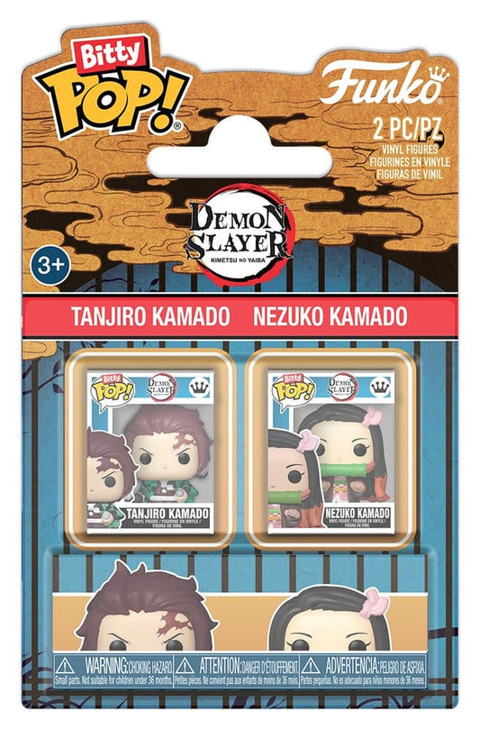 Funko Demon Slayer: Kimetsu no Yaiba Bitty POP! Vinyl Figures 2-Pack Tanjiro & Nezuko 2 cm | Makochan