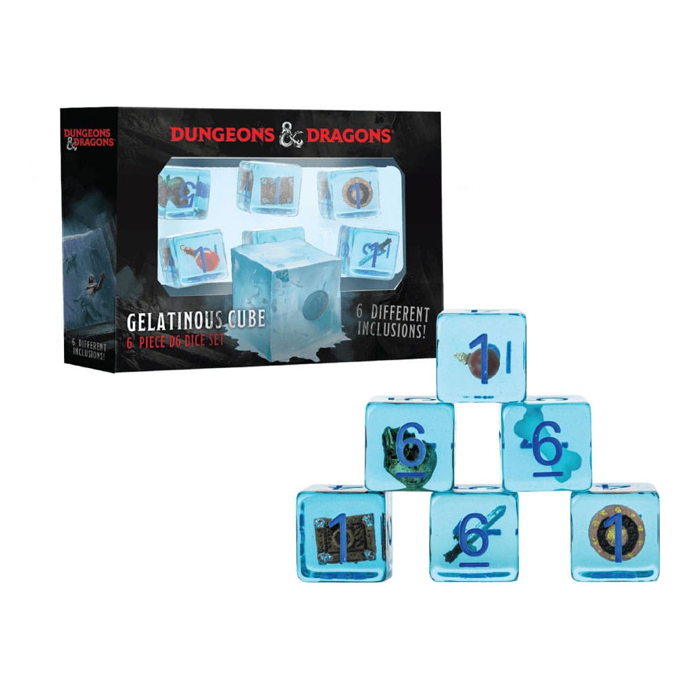 FanRoll Dungeons & Dragons Dice Set Gelatinous Cube (6) | Makochan