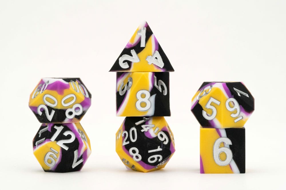 FanRoll MDG Dice Set Pride Nonbinary Flag | Makochan