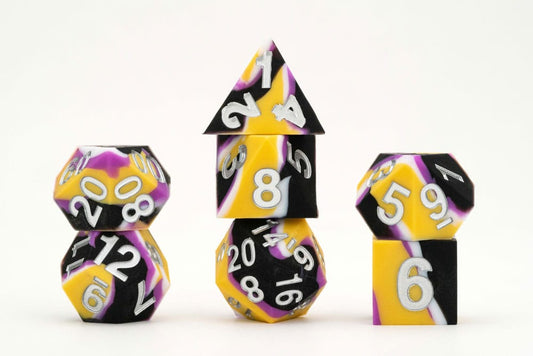 FanRoll MDG Dice Set Pride Nonbinary Flag | Makochan