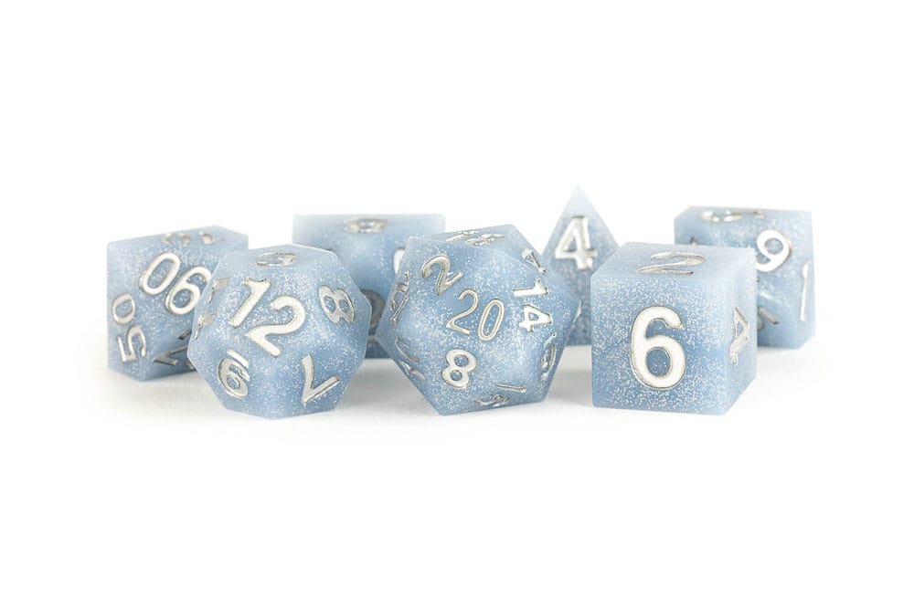 FanRoll FanRoll Sharp Edge Silicone Dice Set Glacial Debris (7) | Makochan
