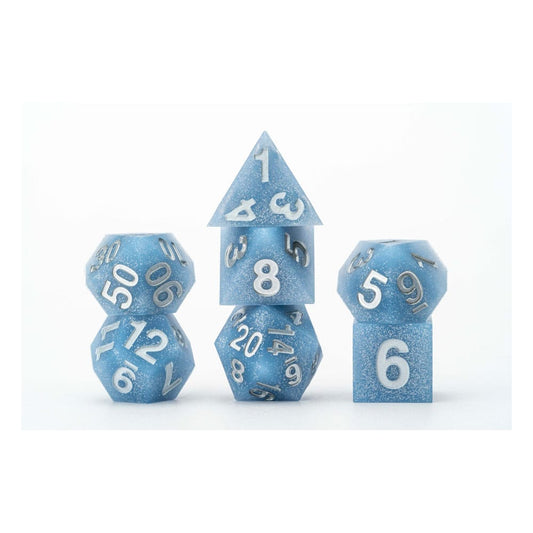 FanRoll FanRoll Sharp Edge Silicone Dice Set Glacial Debris (7) | Makochan