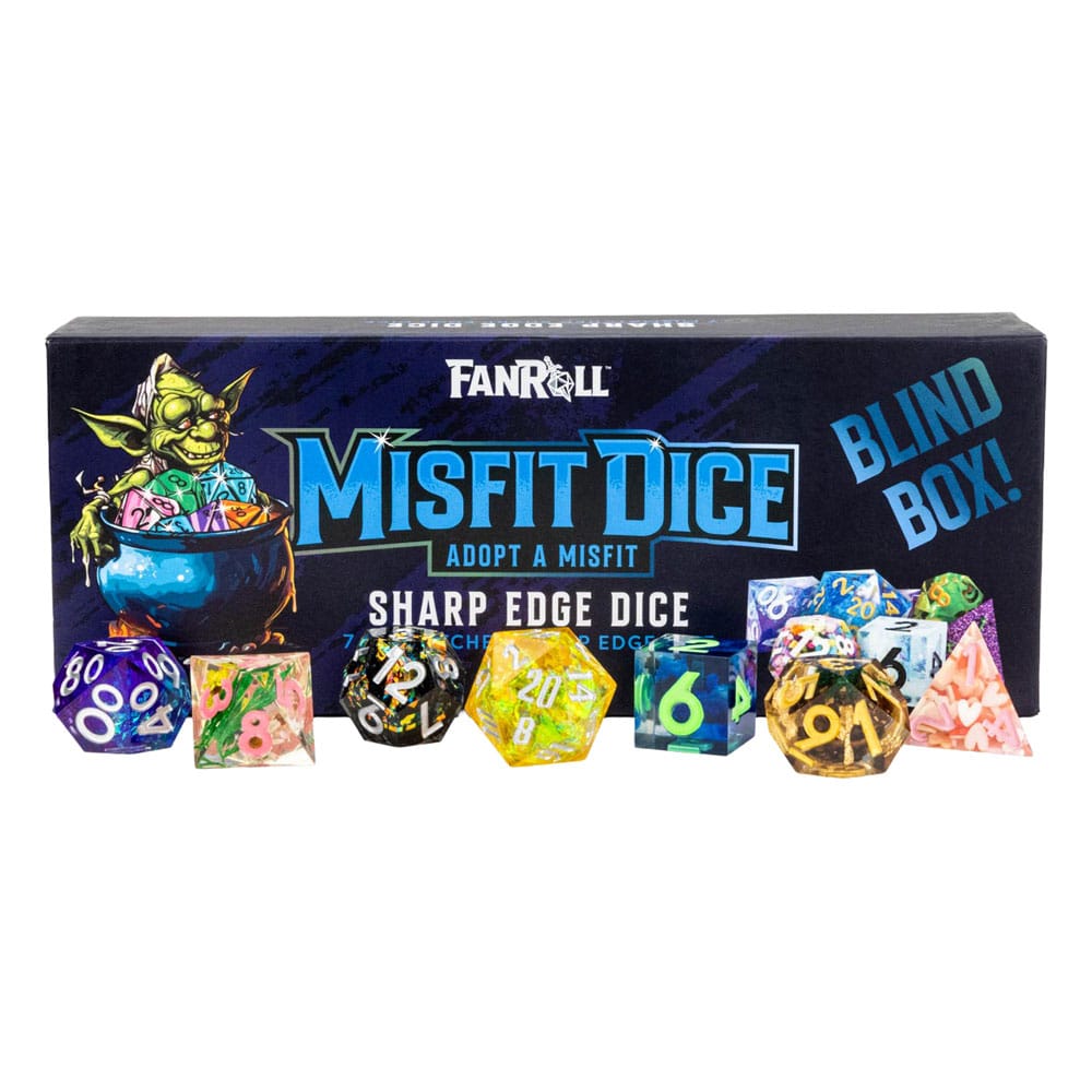 FanRoll Misfit Adopt a Misfit Dice Set Blind Box Sharp Edge Dice Assortment (12) - Damaged packaging | Makochan