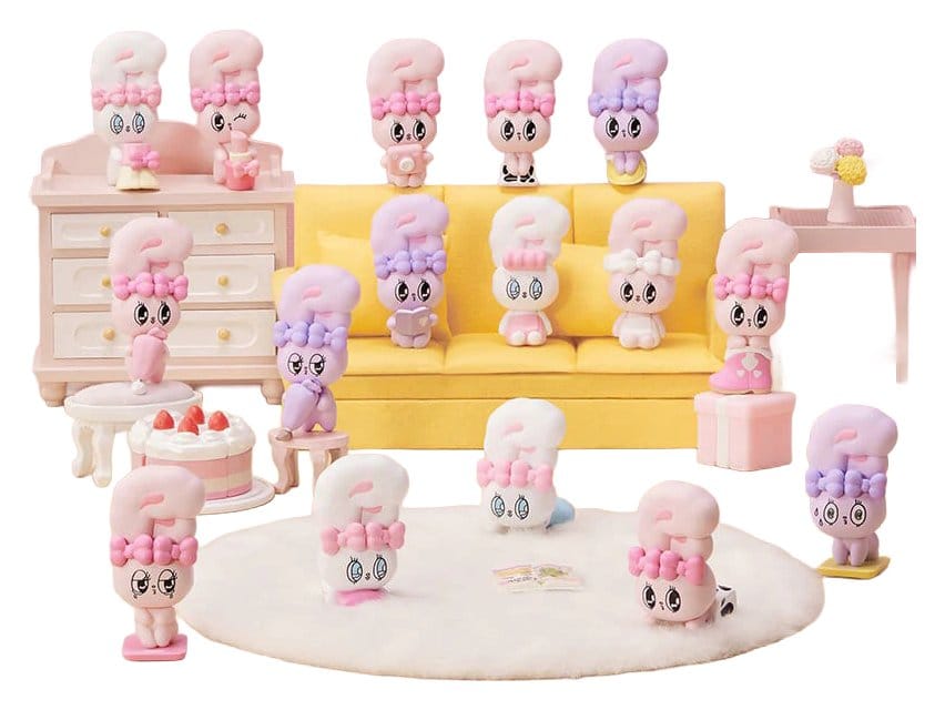 Funism Esther Bunny Blind Box Mini Figures Little Vlog Bunny Face Series 6 cm Display (6) | Makochan