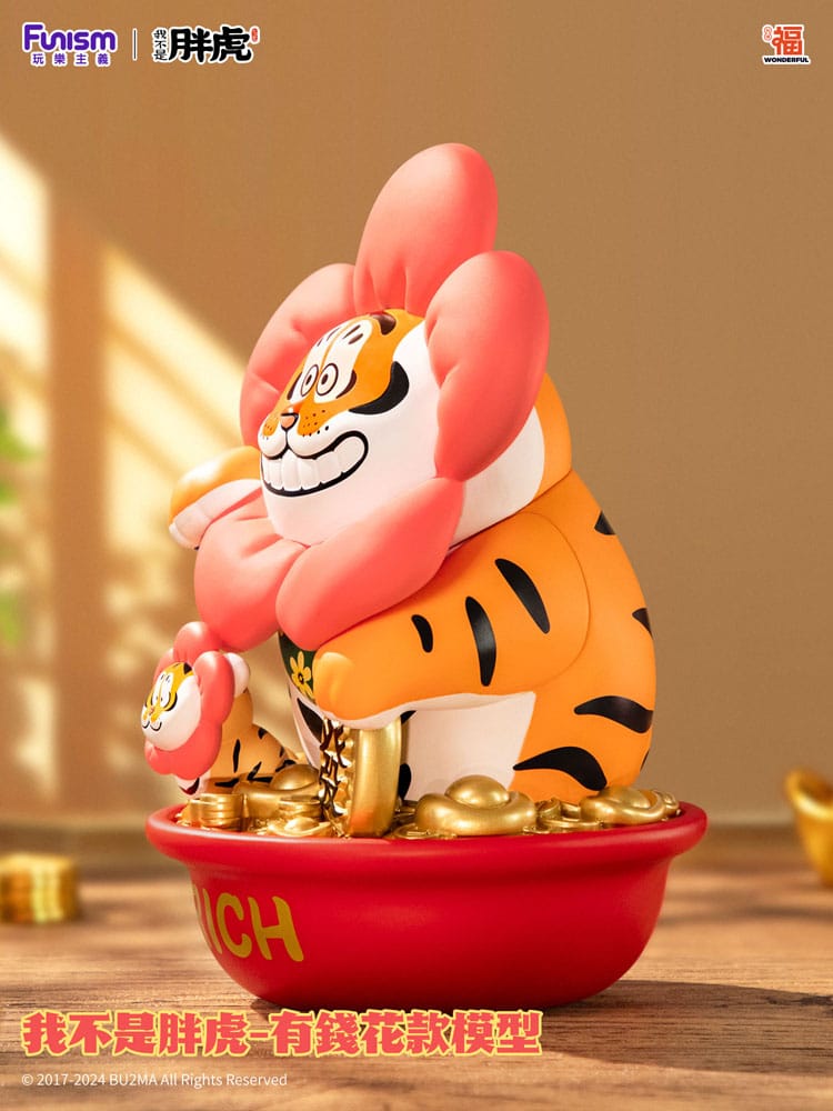 Funism I Am Not Fat Tiger Statue 1/7 Alexander the Tiger Rich Flower 20 cm | Makochan