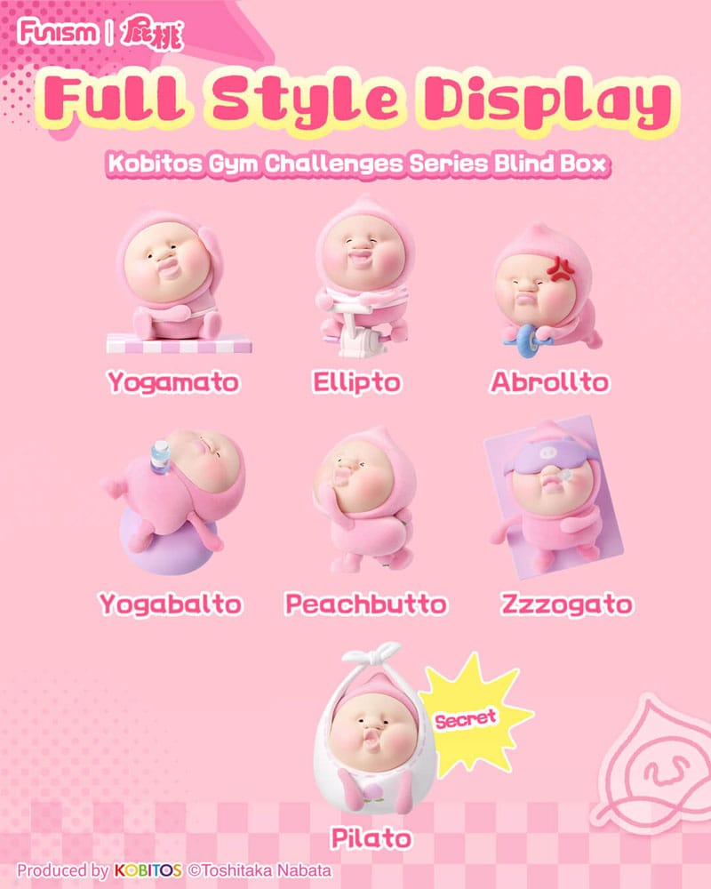 Funism Kobitos Blind Box Mini Figures Gym Challenges Series 8 cm Display (6) | Makochan