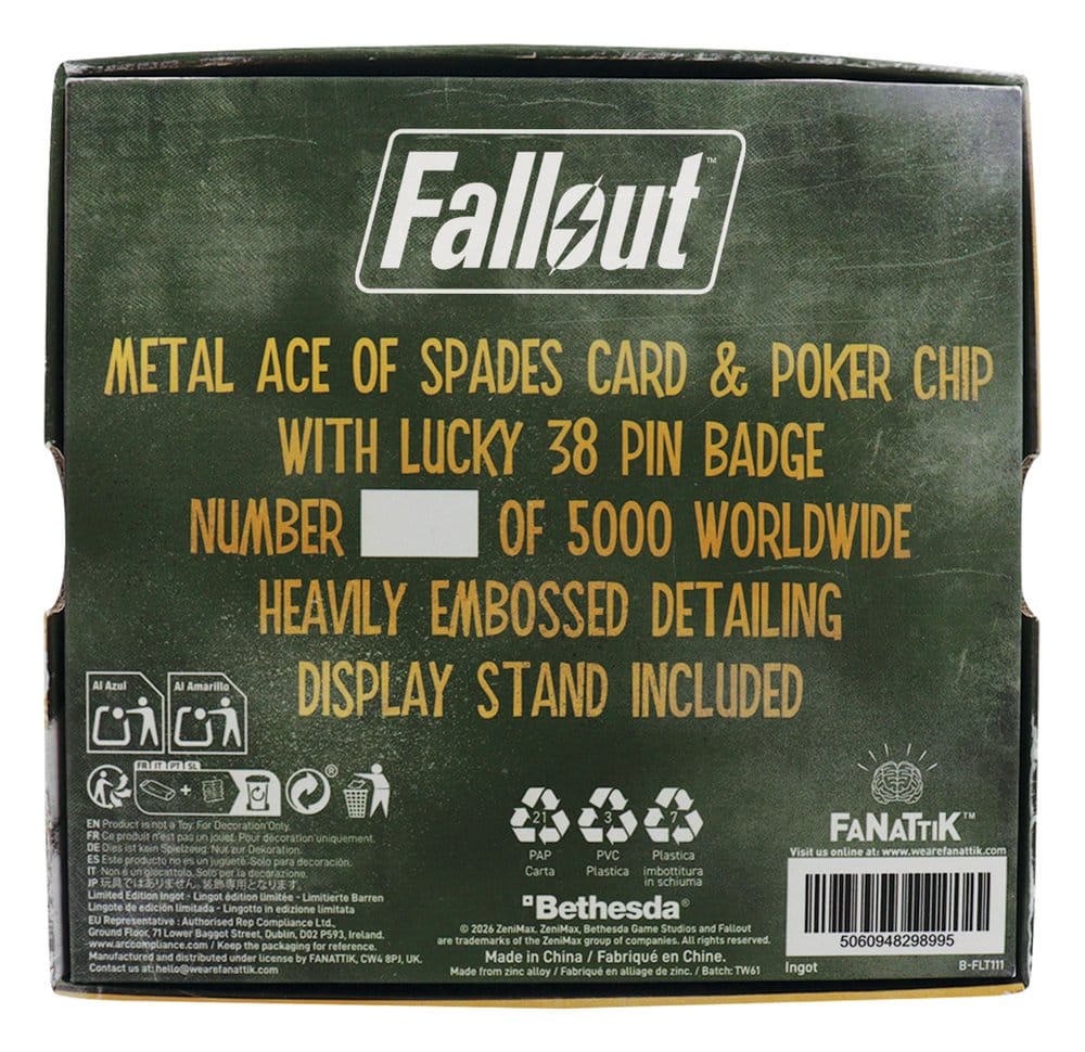 FaNaTtik Fallout: New Vegas Replica Lucky 38 Imitation Gold Casino Set Limited Edition | Makochan