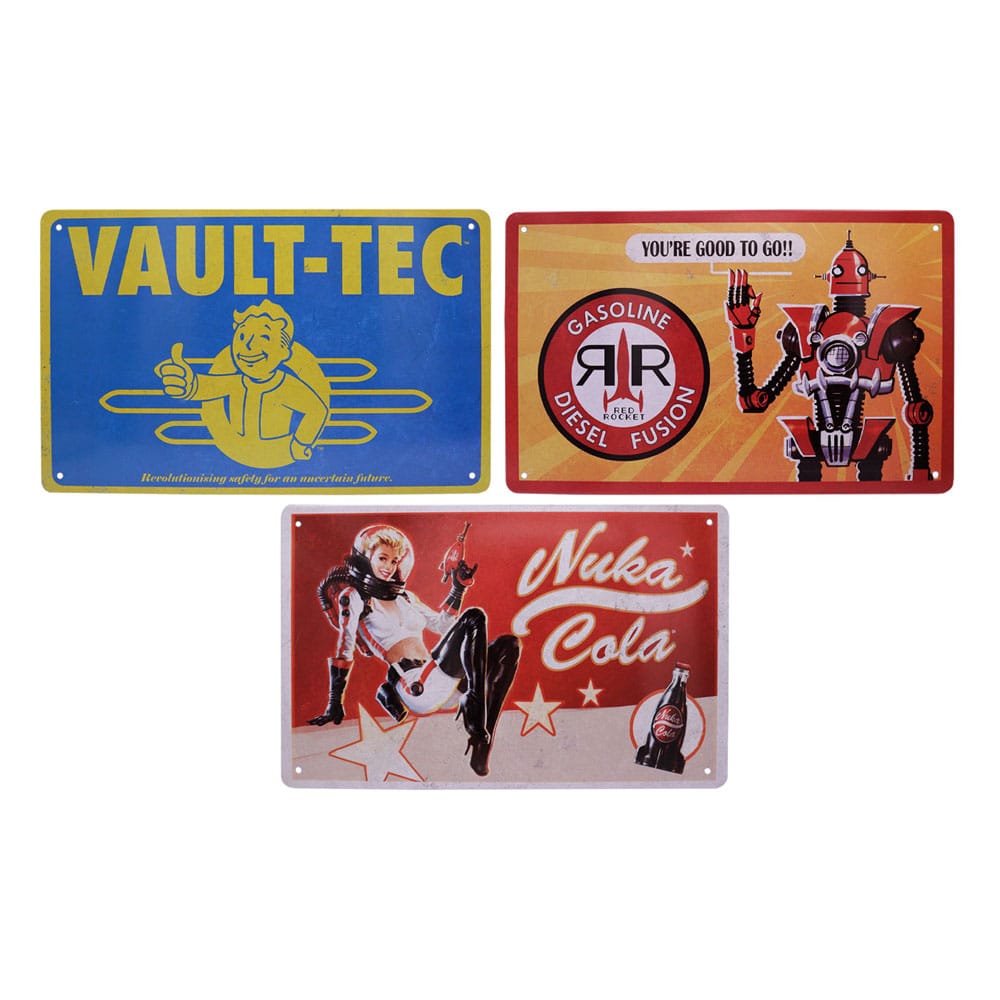 FaNaTtik Fallout Tin Signs 3 Pack Brands | Makochan