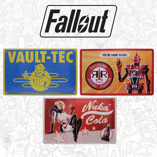 FaNaTtik Fallout Tin Signs 3 Pack Brands | Makochan