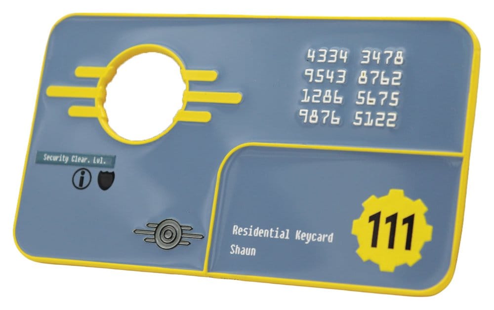 FaNaTtik Fallout Replica Security Keycard Vault 111 Limited Edition 11 cm | Makochan