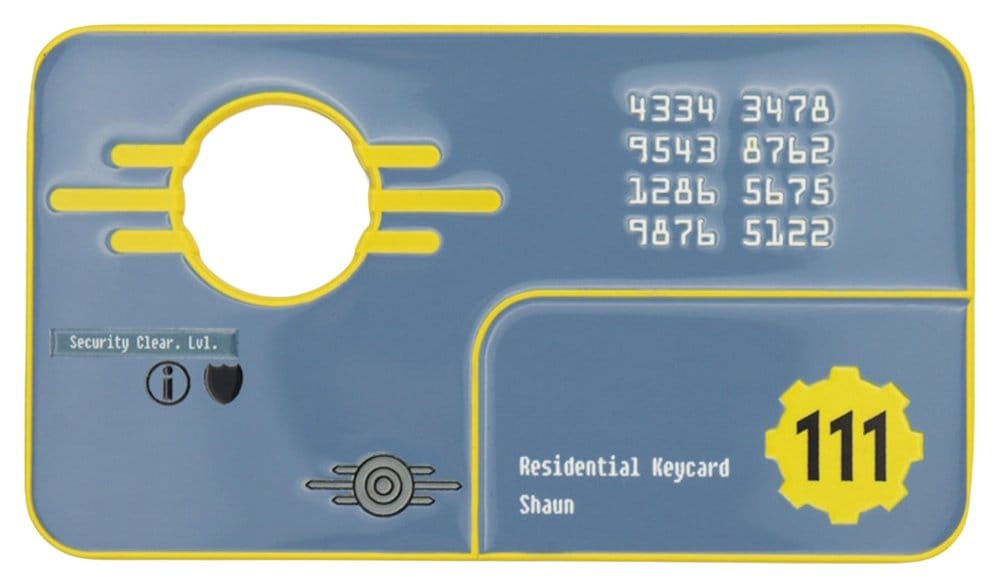FaNaTtik Fallout Replica Security Keycard Vault 111 Limited Edition 11 cm | Makochan