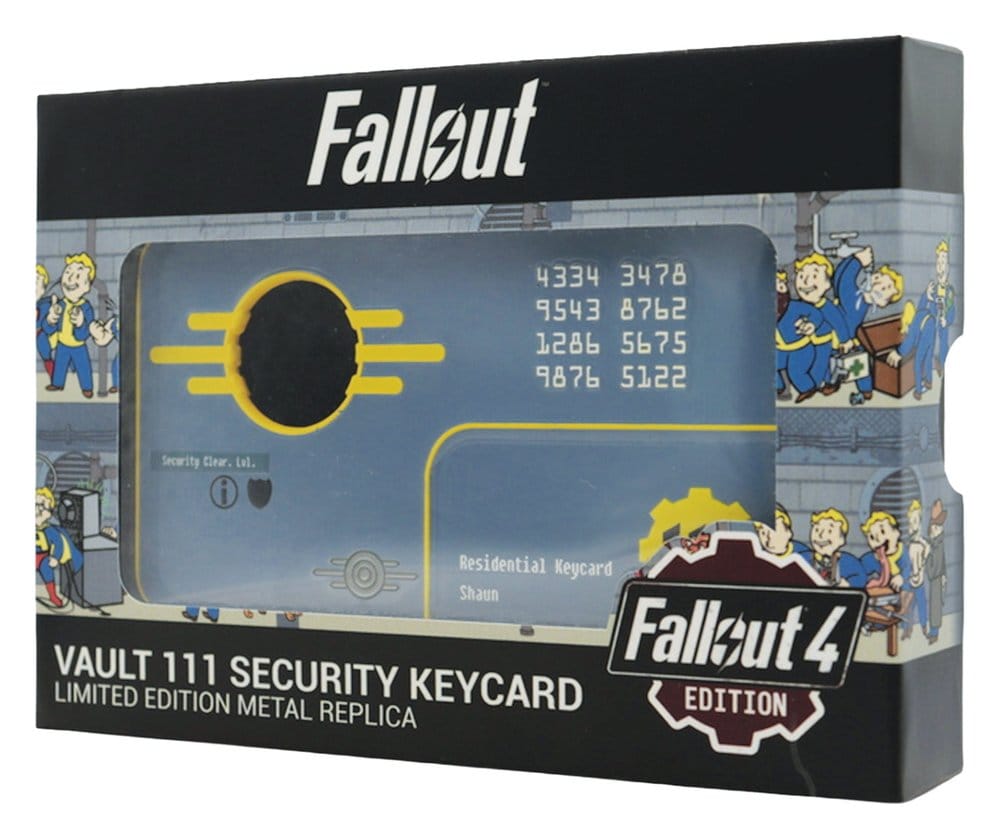 FaNaTtik Fallout Replica Security Keycard Vault 111 Limited Edition 11 cm | Makochan