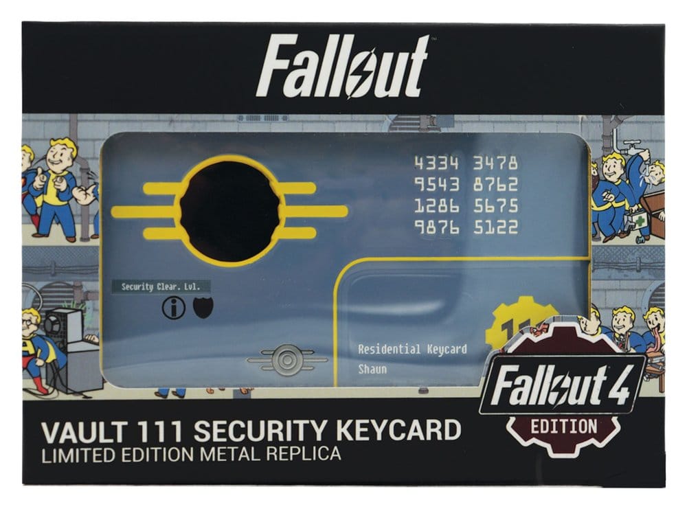 FaNaTtik Fallout Replica Security Keycard Vault 111 Limited Edition 11 cm | Makochan