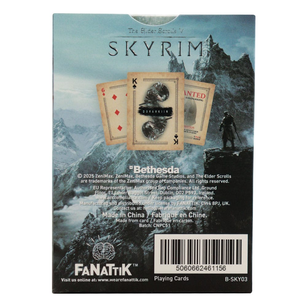 FaNaTtik Elder Scrolls Skyrim Playing Cards Display (12) | Makochan