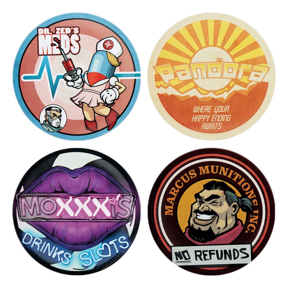 FaNaTtik Borderlands Coaster 4-Pack | Makochan
