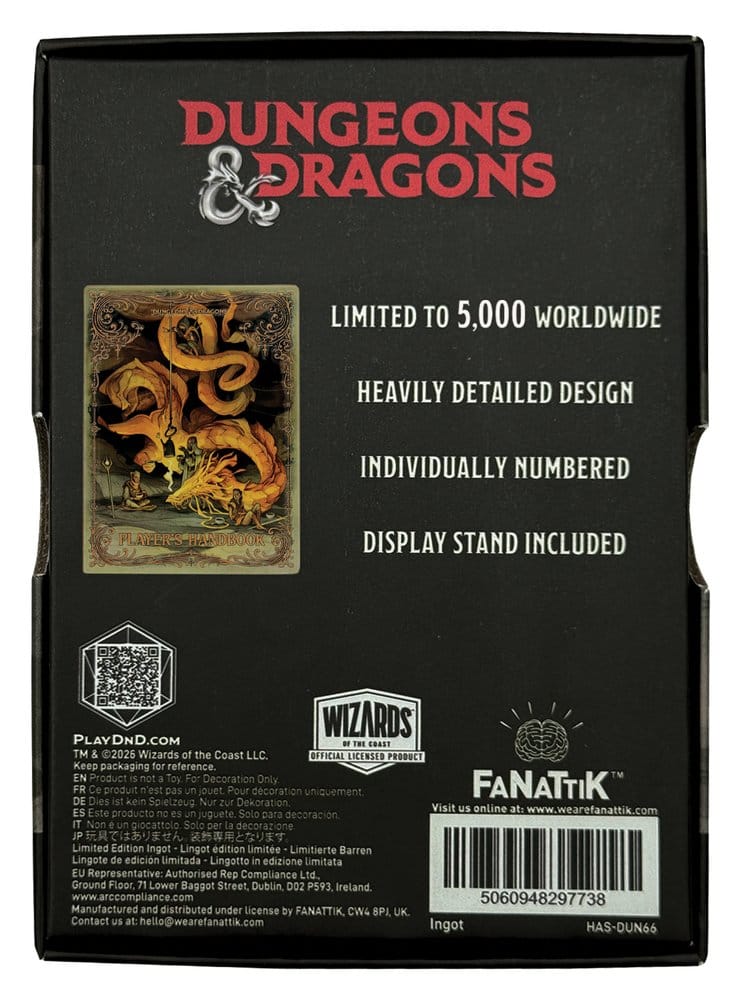FaNaTtik Dungeons & Dragons Ingot Player´s Handbook Alternate Cover Limited Edition | Makochan