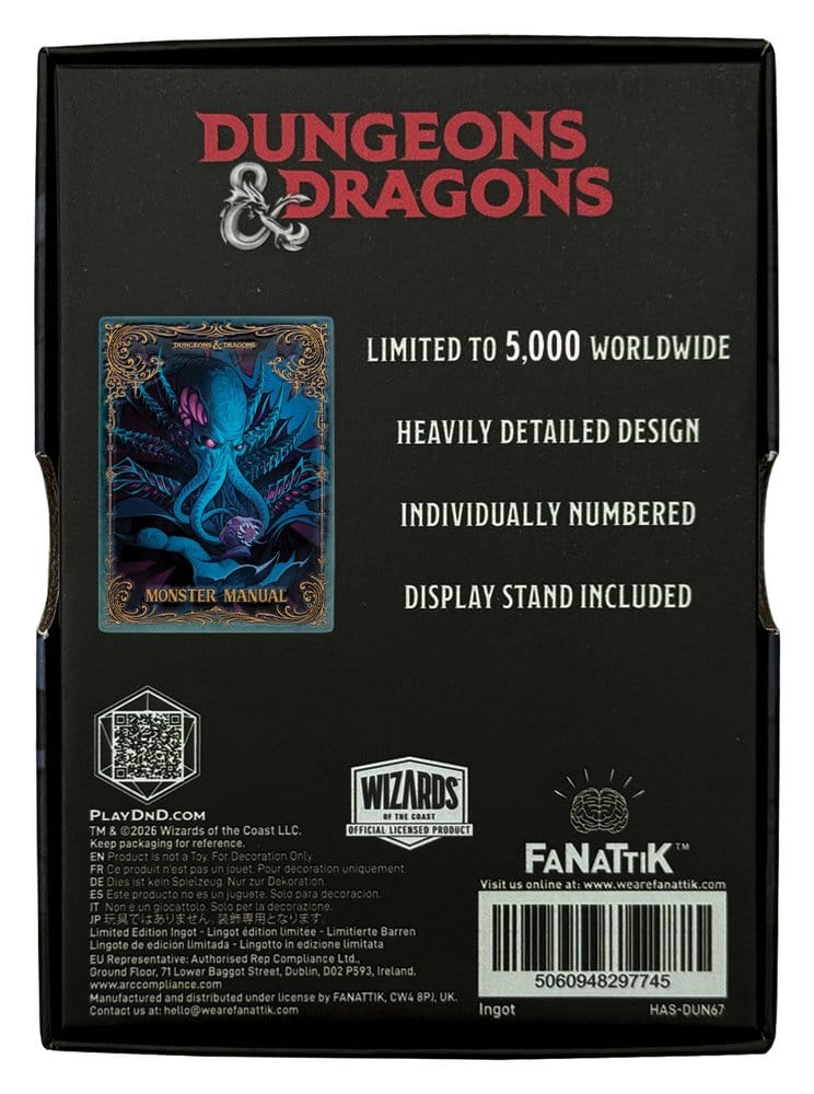 FaNaTtik Dungeons & Dragons Ingot Monster Manual Alternate Cover Limited Edition | Makochan