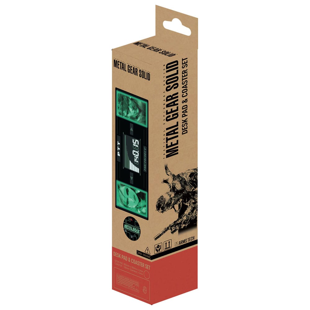 FaNaTtik Metal Gear Solid Desk Pad & Coaster Set Solid Snake x Raiden Limited Edition | Makochan