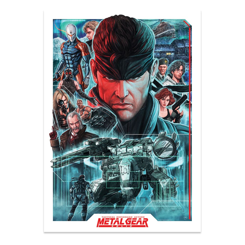 FaNaTtik Metal Gear Solid Art Print Montage Limited Edition 42 x 30 cm | Makochan