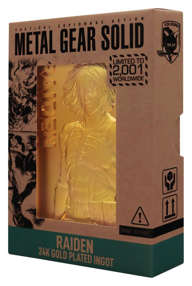 FaNaTtik Metal Gear Solid 2 Ingot Raiden 24k Gold Plated Limited Edition | Makochan