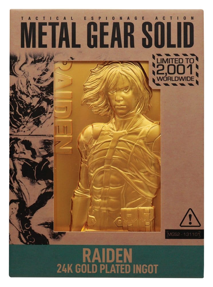 FaNaTtik Metal Gear Solid 2 Ingot Raiden 24k Gold Plated Limited Edition | Makochan
