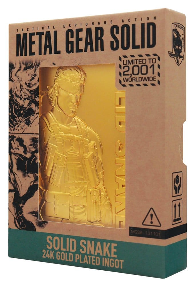 FaNaTtik Metal Gear Solid 2 Ingot Snake 24k Gold Plated Limited Edition | Makochan
