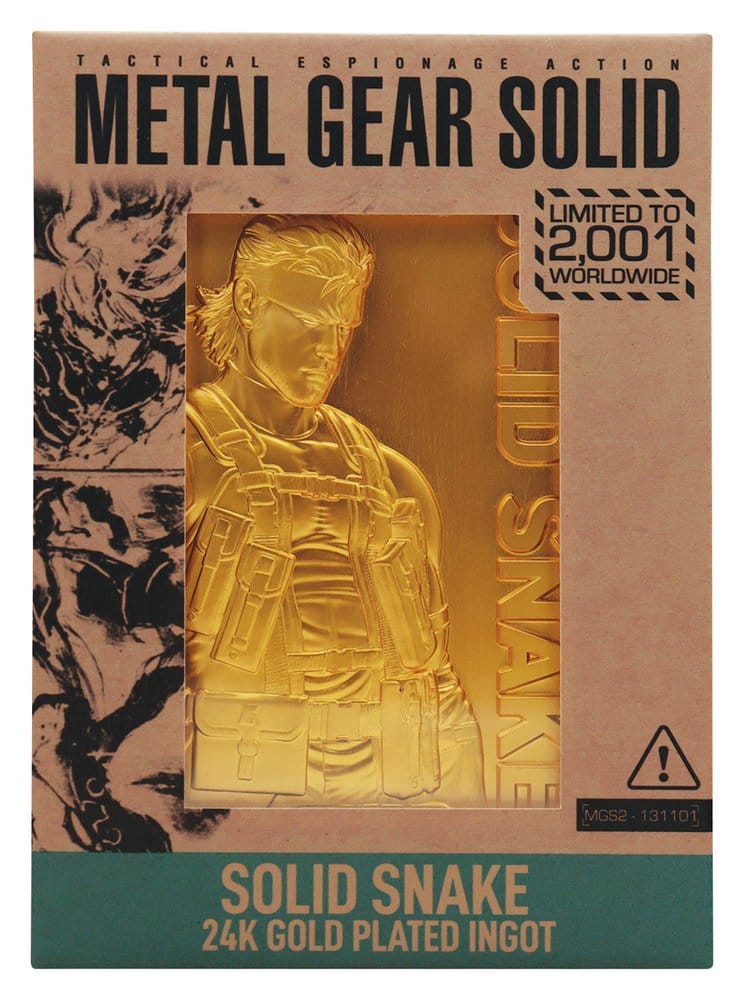 FaNaTtik Metal Gear Solid 2 Ingot Snake 24k Gold Plated Limited Edition | Makochan