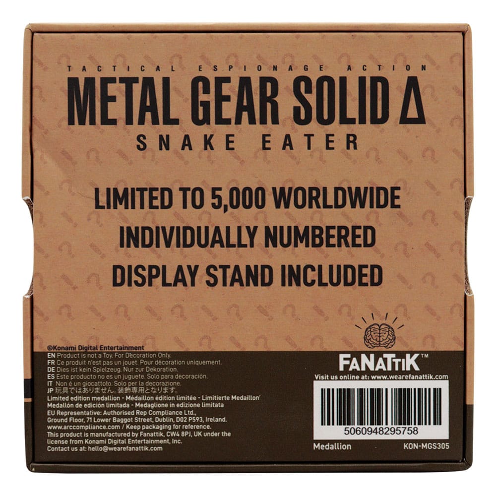 FaNaTtik Metal Gear Solid Delta Medallion Cobra Unit Limited Edition | Makochan