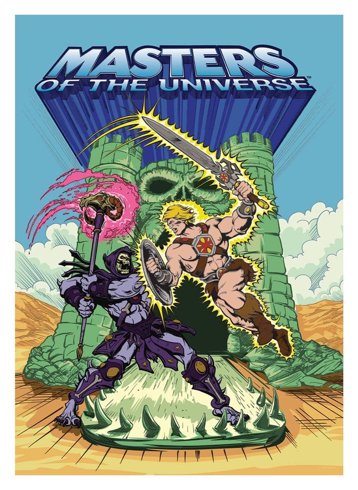 FaNaTtik Masters of the Universe Art Print He-Man & Skeletor Limited Edition 42 x 30 cm | Makochan
