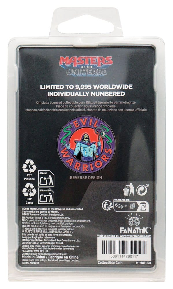 FaNaTtik Masters of the Universe 2026 Collectable Coin He-Man & Skeletor Limited Edition | Makochan