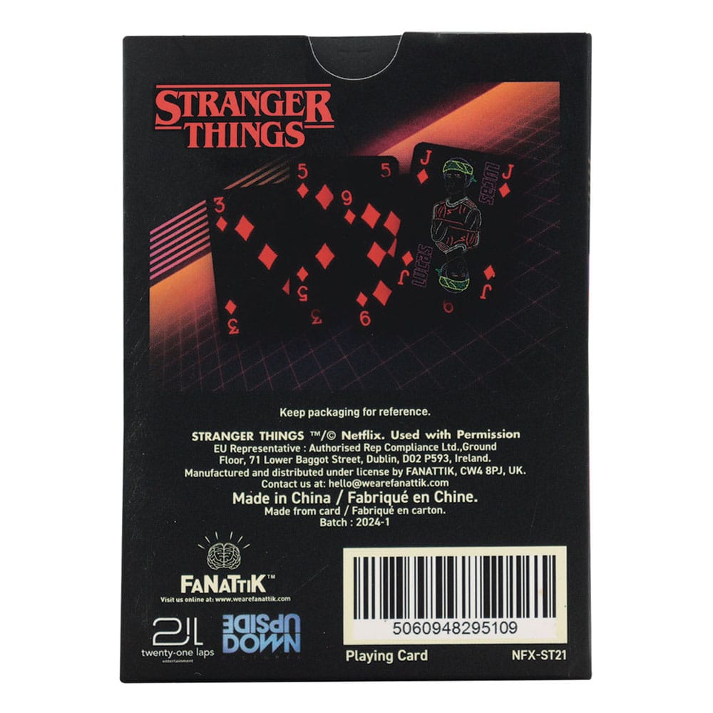 FaNaTtik Stranger Things Playing Cards Display (12) | Makochan