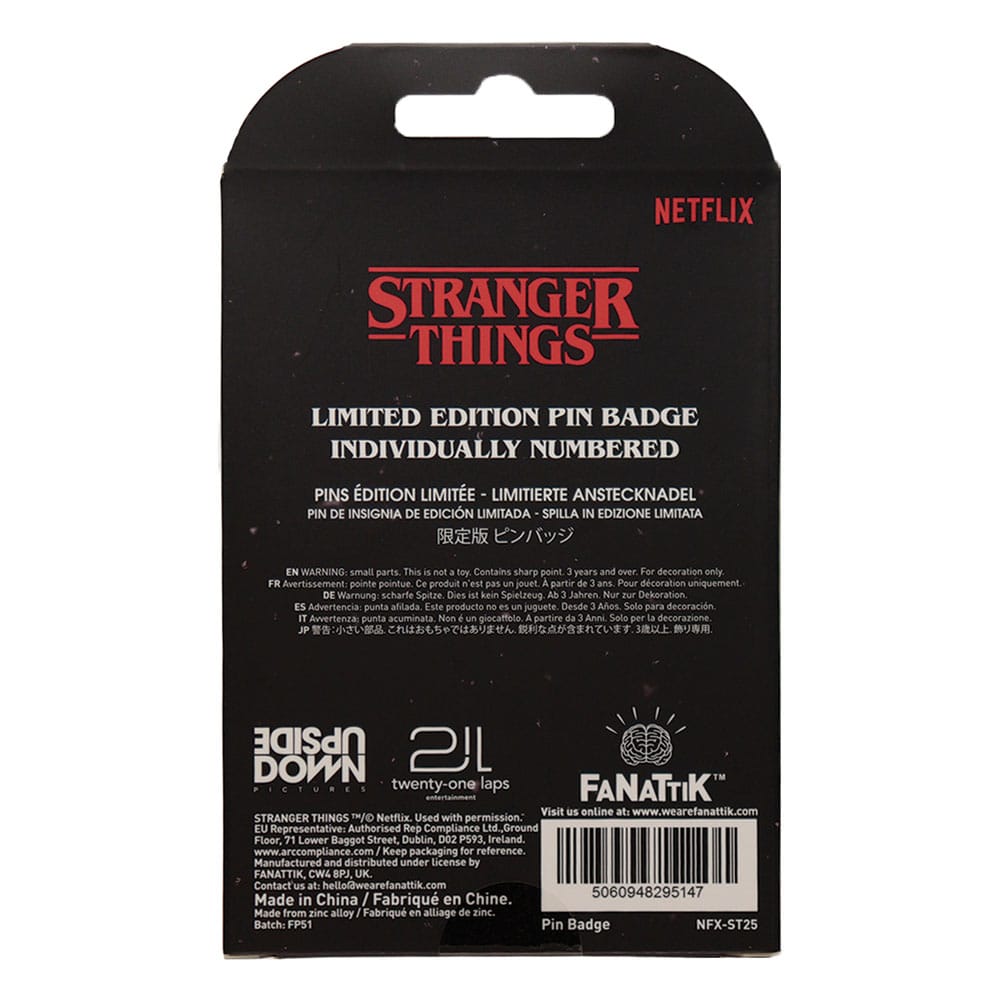 FaNaTtik Stranger Things Pin Badge Hellfire Lives Limited Edition | Makochan